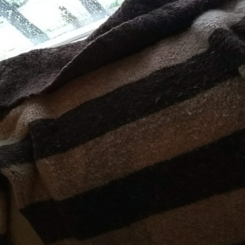 Brown striped sweater